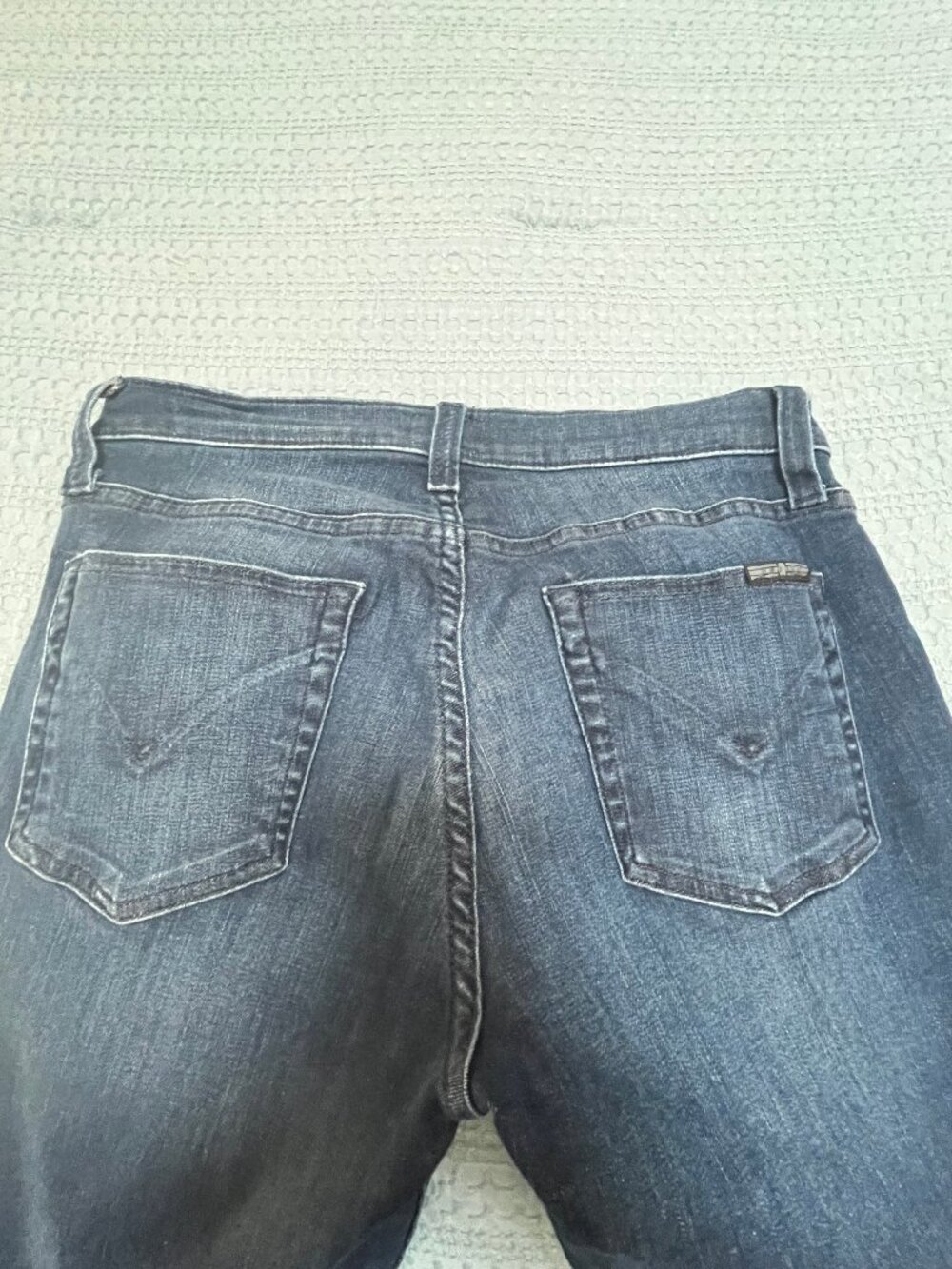 Hudson Jeans Women's Size 28 Dark Wash Skinny Stretch Mid Rise Denim